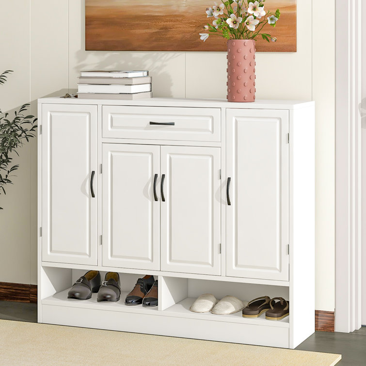 Shoe Storage Cabinet Latitude Run Finish: White