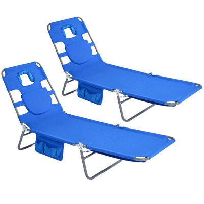 Chaise longue de plage, sac à dos inclinable, chaises de plage allongées à plat, chaise de bronzage face vers le bas