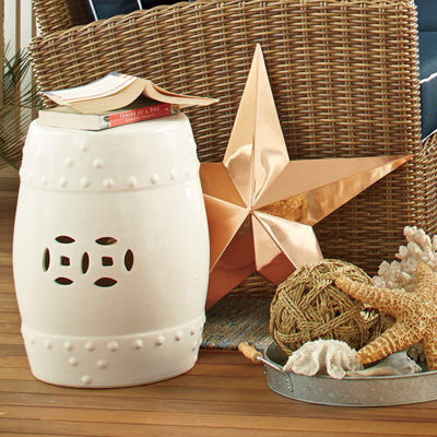 Gagnon Ceramic Accent Stool
