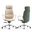  Fauteuil de direction en cuir véritable, fauteuil de bureau ergonomique pivotant, fauteuil de bureau inclinable et inclinable, alu-738491584