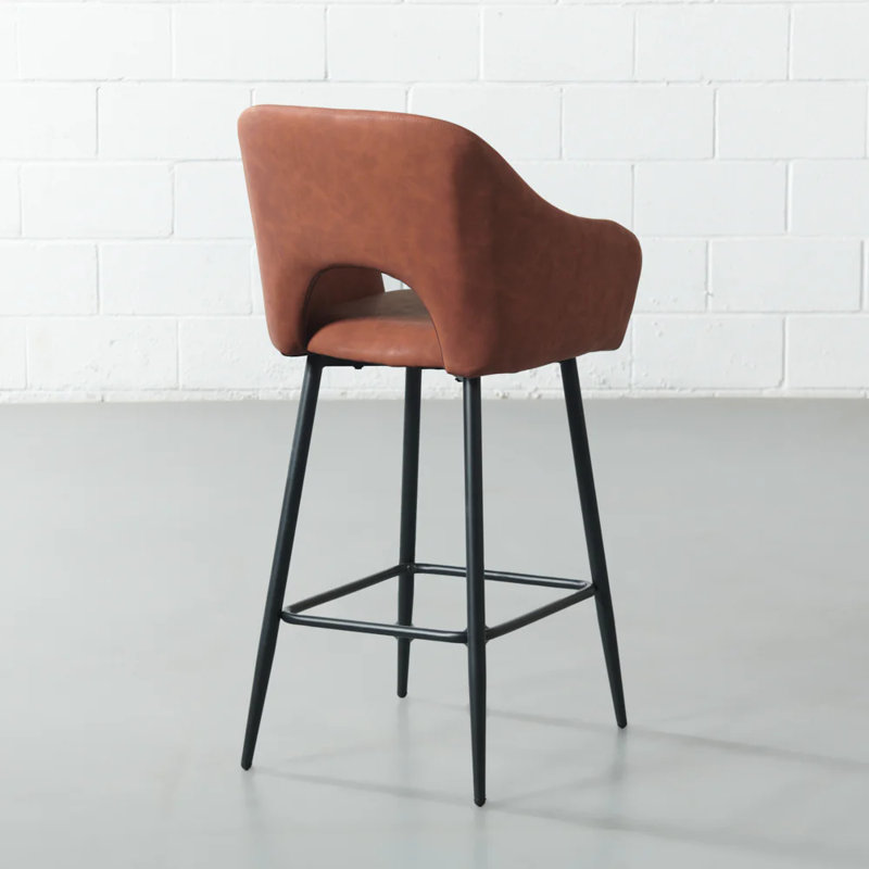 Tabouret de comptoir Dobson 25,6, Brun