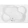 Makyla 75'' x 48'' Drop-In Soaking Acrylic Bathtub