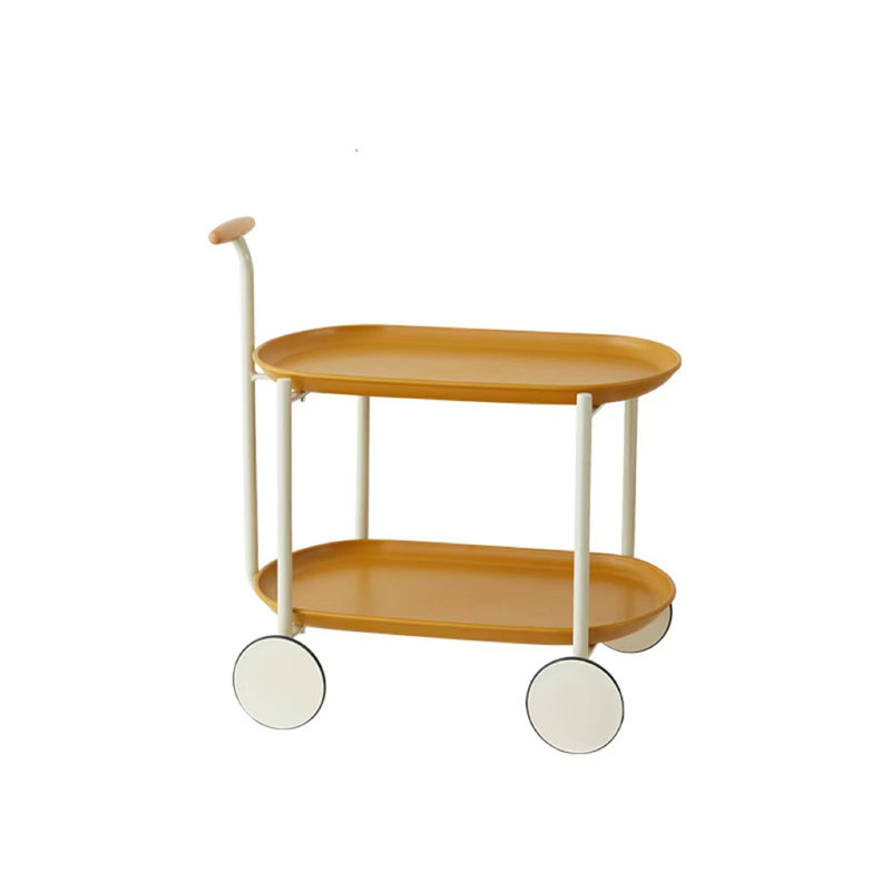 Table basse mobile avec chariot et poussette
