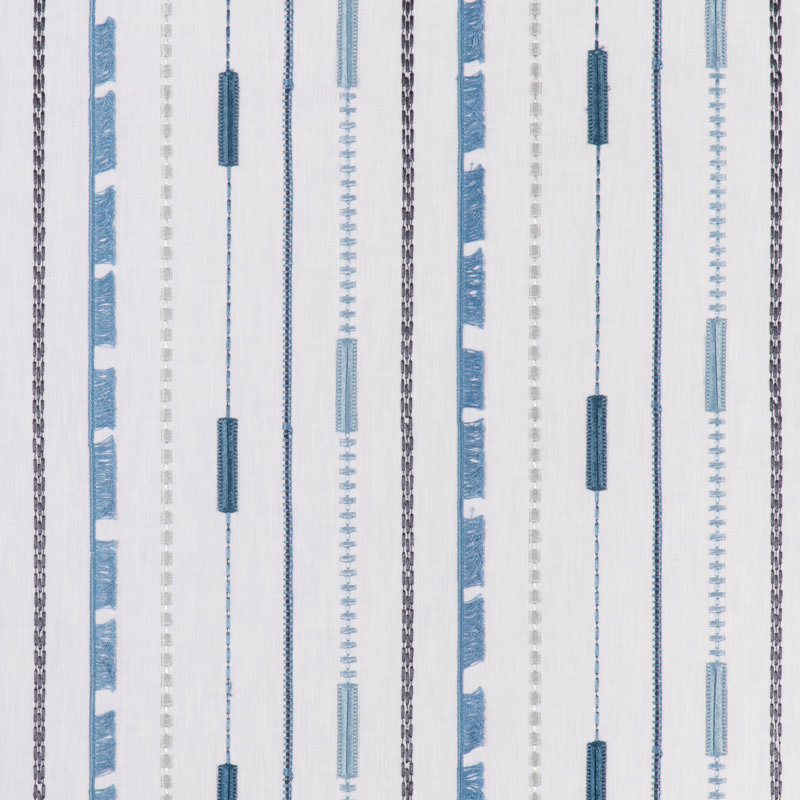 Kravet Basics - 37163-51, White/Blue/Black