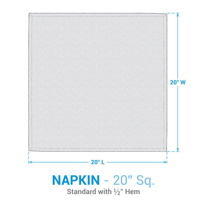 Ensemble de 4 serviettes de table Crumpler