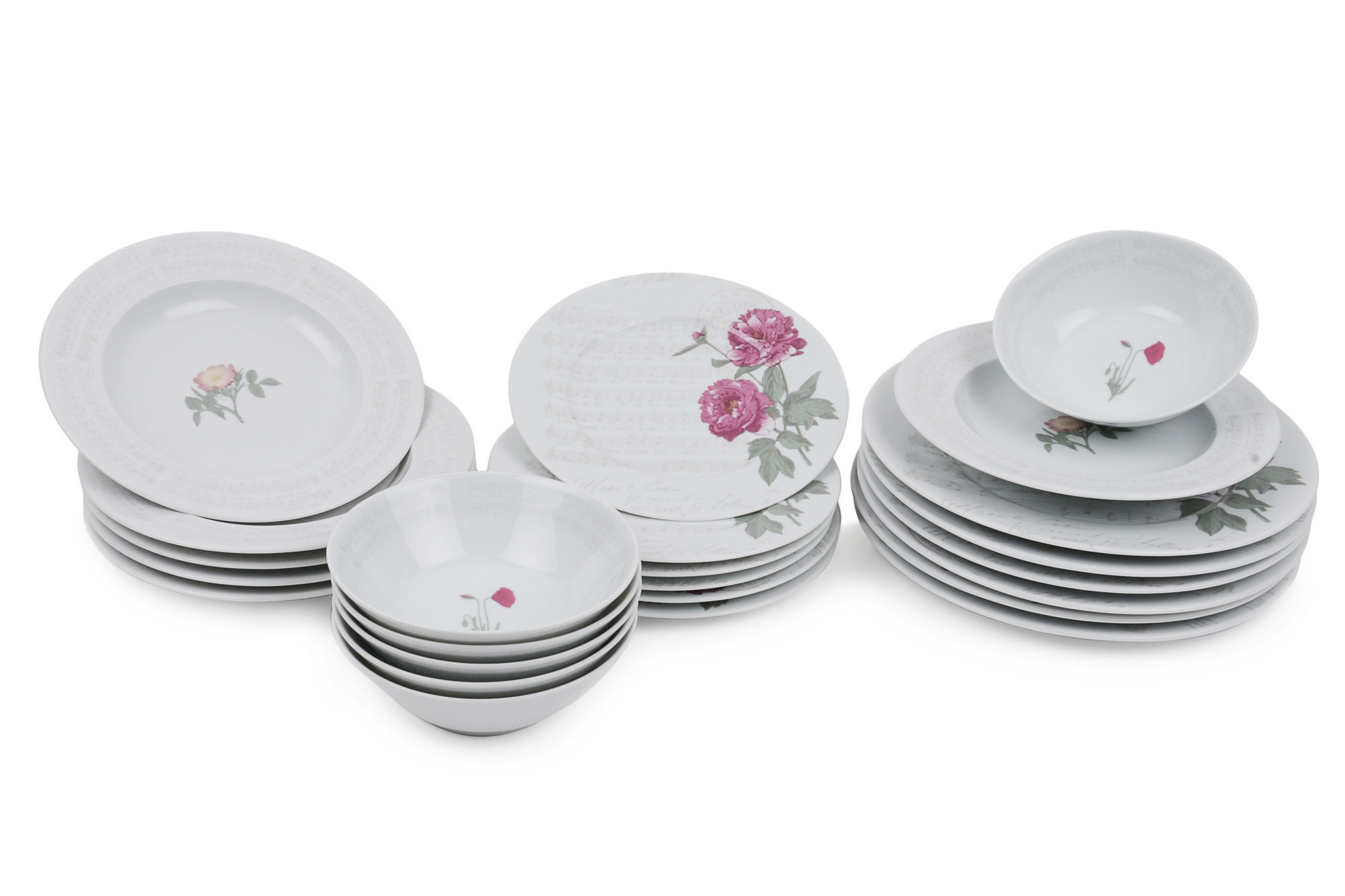 East Urban Home Wardour 24 Piece Dinnerware Set, Service for
