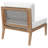 Modway Clearwater Outdoor Patio Teak Wood Armless Chair-847713352