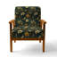 Chaise avec accoudoirs rembourrée bohème et éclectique Contemporary Nature Paisley-1872519051