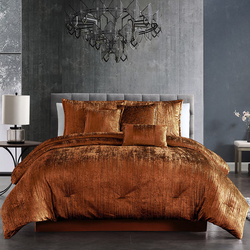 Riverbrook Home Turin Blush, Queen Comforter +  5 Standard Shams, Spice