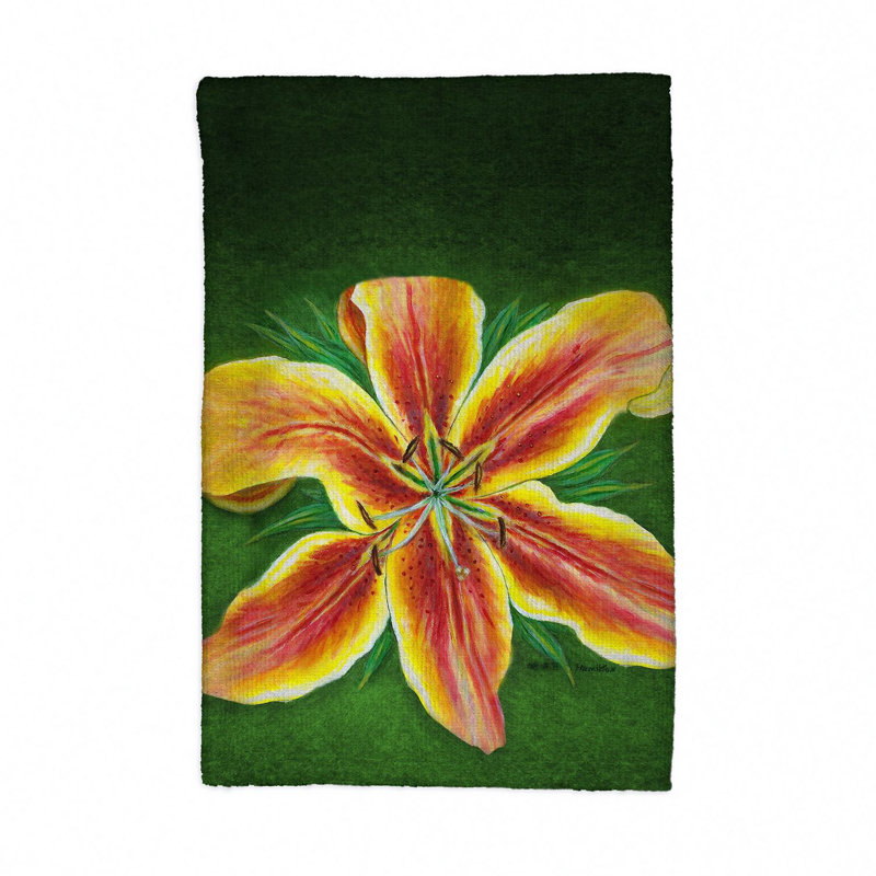 Serviette de thé lily