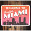 Magnifique panneau en aluminium de Miami-58294027
