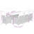 Garden Dining Set Black, Cream White-1040615912