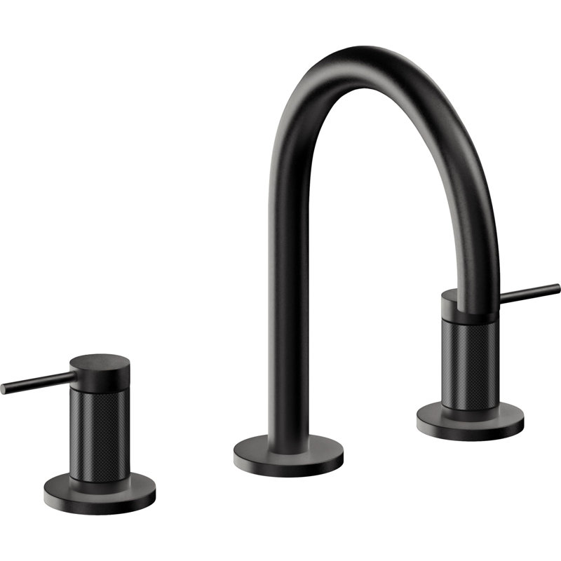 D Street 8" Widespread Lavatory Faucet, Matte Black