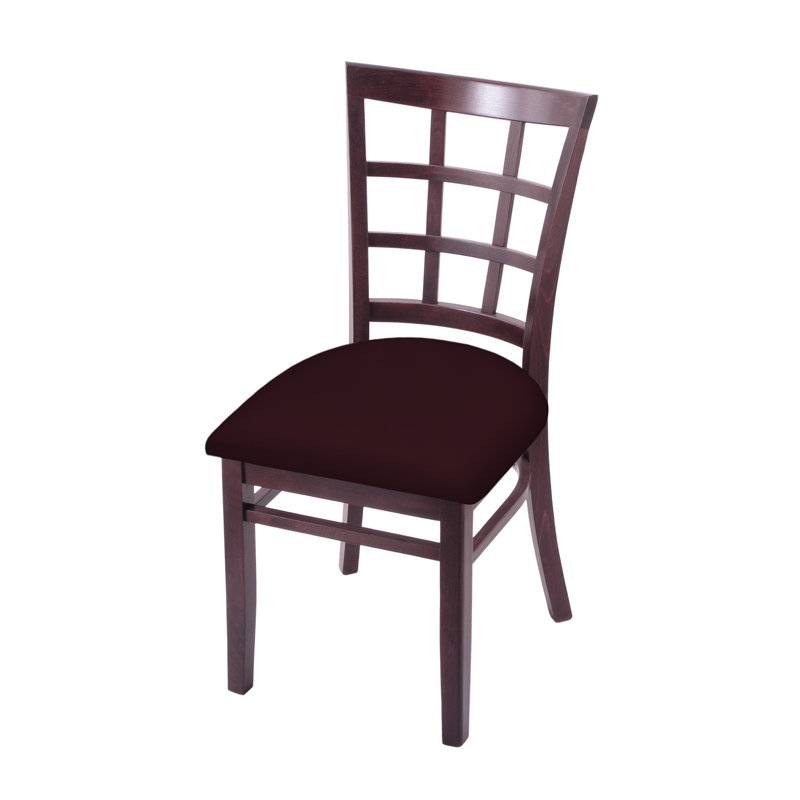 Hampton 18'' H Upholstered Beech Side Chair, Dark Cherry, Canter Bordeaux