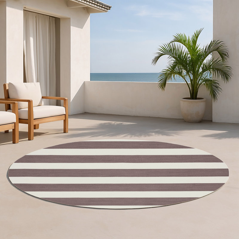 Tapis intérieur / extérieur blanc HorizontalStripes