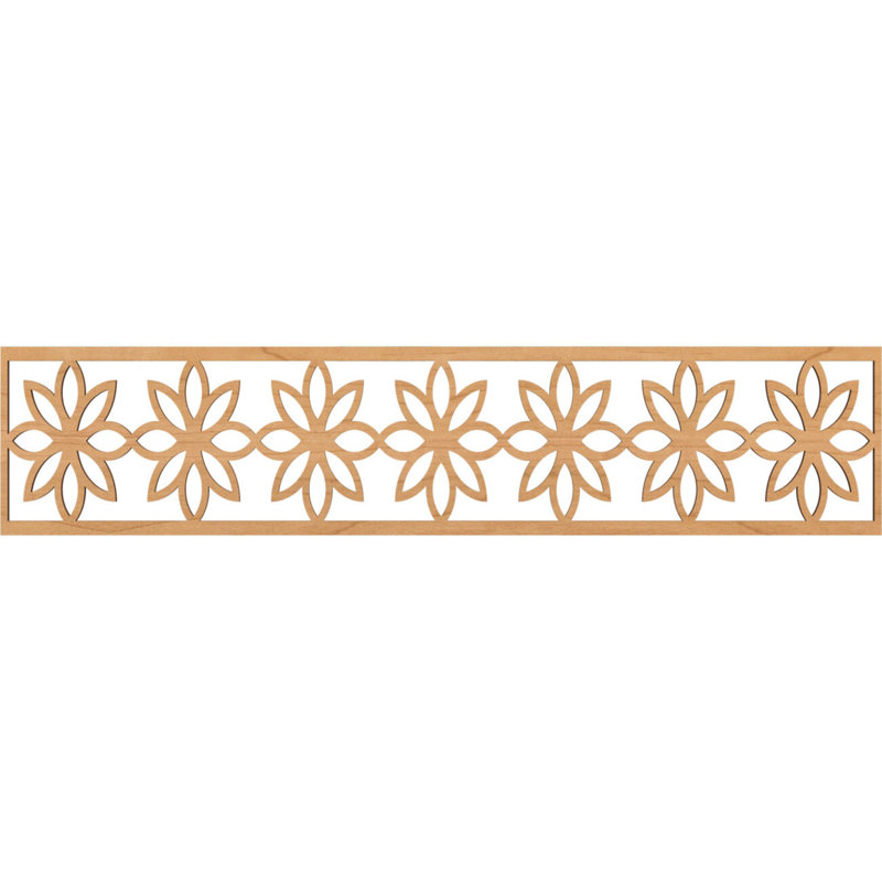 Moulure de marguerite Daisy, Érable, H 10 po x l 46,75 po x P 0,25 po
