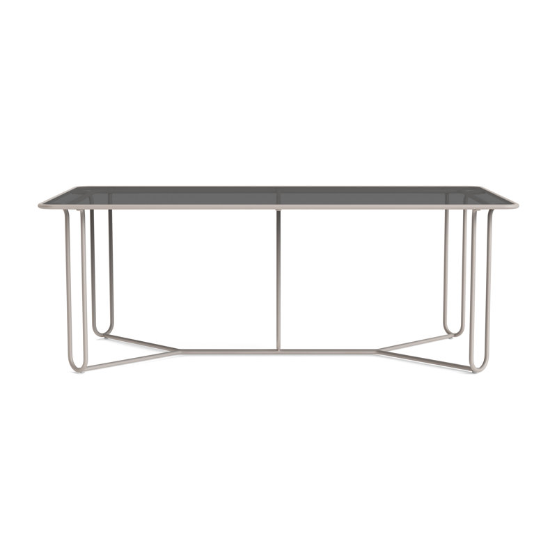 Walter Lamb Outdoor Dining Table, Dove Smooth
