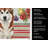 Red and White Alaskan Malamute Vegetables Kitchen Towel-1412338515