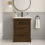 Ensemble de meuble-lavabo simple 24 po avec deux tiroirs Estebana-353092800