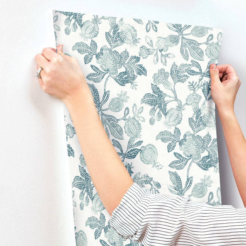Destin Stripe Wallpaper, Teal