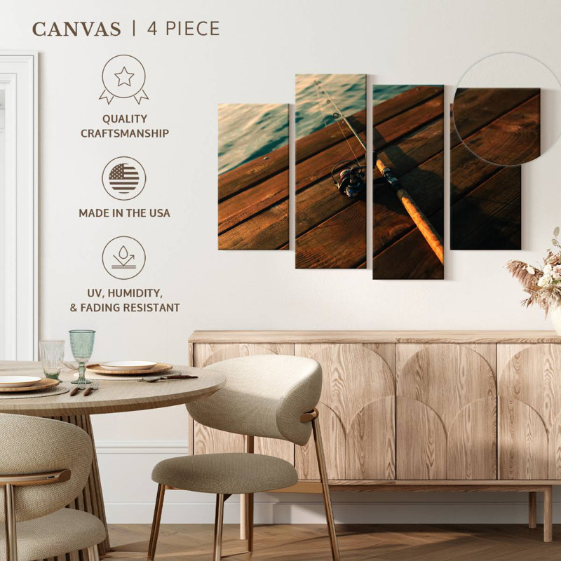 Canne à pêche Senne, H 22 po x l 36 po