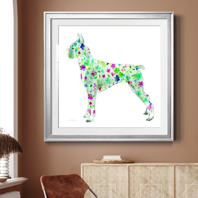 Tapisserie Boxer - peinture encadrée