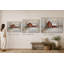 Winter Barn Stillness - Paysage de campagne enneigée, art mural sur toile-129752661