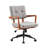 Upholstered Swivel Home Office Desk Chair-1400671508