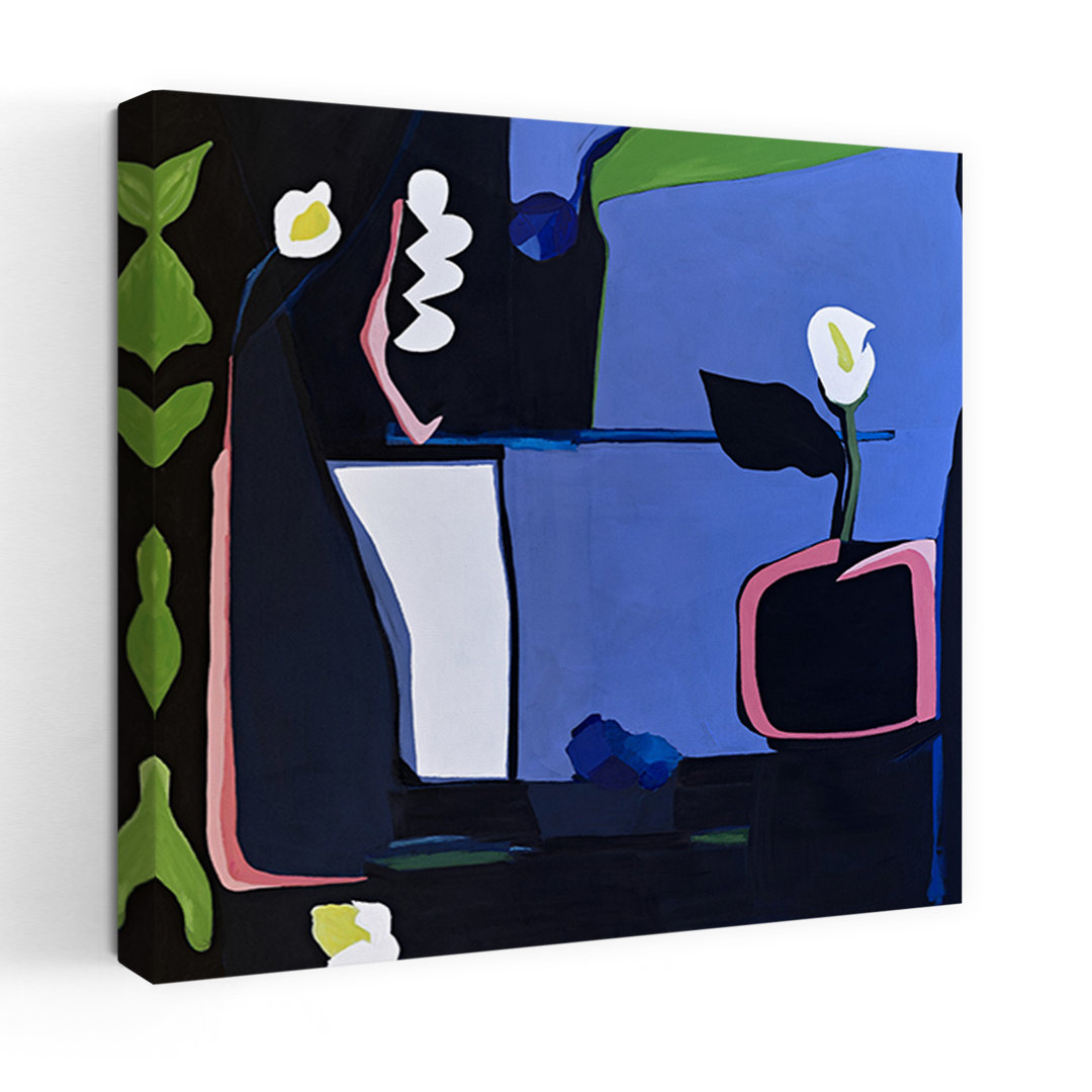 Contemporary Art Abstract Contemporary Lily Flower Landscape Wall Art