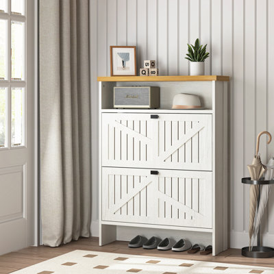 Armoire à chaussures pliante en MDF multi-fonctionnelle, moderne et minimaliste