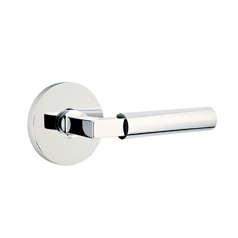 Poignée de porte avec rosette Hercules Passage (Hall & Closet), Gauche, Chrome brillant