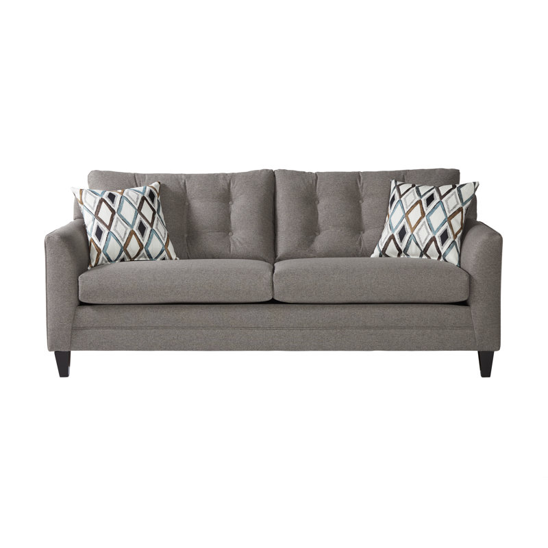 Canapé-lit rembourré 81,5 po Beversley, 100% polyester gris