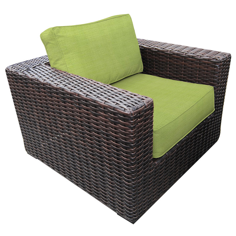 Chaise de patio avec coussins Sireci, Perroquet