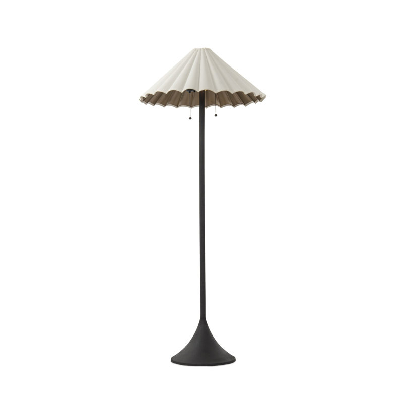Getty Floor Lamp-Cream Canvas, Cream Canvas