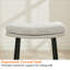 26" Upholstered Backless Saddle Bar Stool with Metal Frame-209194-5290095