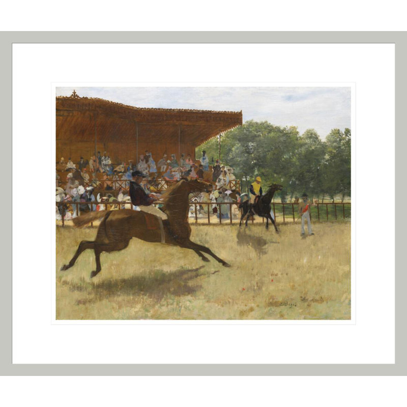 The False Start by Edgar Degas -Framed Giclee Print, 17.75" H x 20.95" W