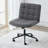 Modern Office Chairs with Wheels, Wide Seat Armless Swivel Task Chair for Home Office-2147446616