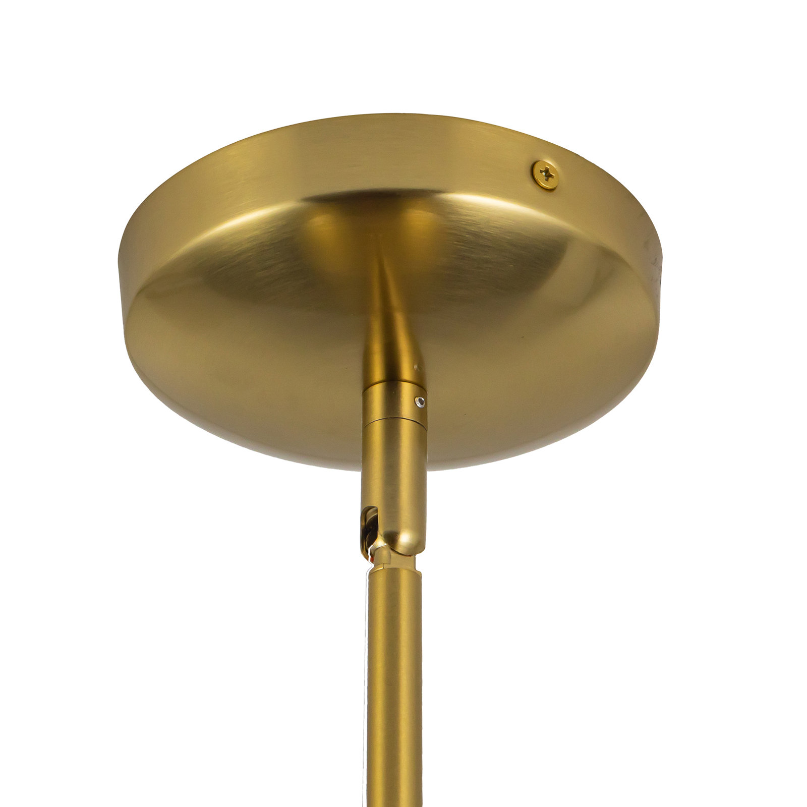 Mire 17-in Pendant with Opal Glass, Brushed Gold/Opal Glass