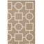 Tapis brun / brun clair à motif géométrique Arneshia-20794299