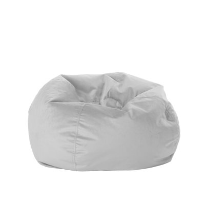 Factory Direct Partners 30 inch Round Velvety Bean Bag for Kids and Teens by Factory Direct Partners