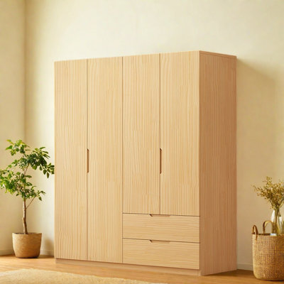 Simple Wooden Colour Wardrobe