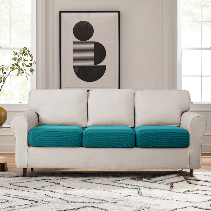 Housse de coussin texturée, sarcelle