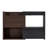 Extendable & Rotating Shoe Cabinet with 1 Drawer, 90-Degree Corner Cabinet, Multifuctional Storage Combination Cabinet for Living Room, Hallway, Entryway & Walnut