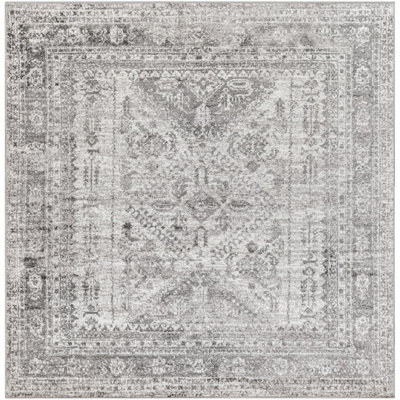 Fitz Oriental Charcoal Area Rug