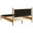 Mason Queen Platform Bed with Padded Upholstered Headboard and Slat Support, Grey and Light Brown-2002200119