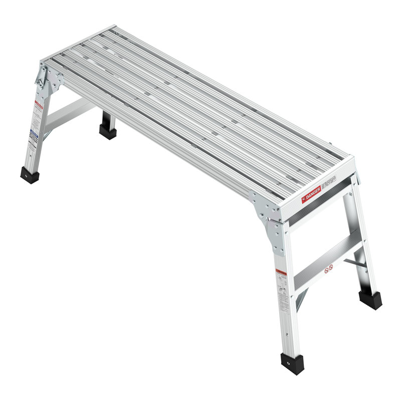 Plateforme de travail en aluminium échelle pliante portative ANSI capacité 225 lb 40 po