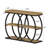 41.3" Industrial Console Table With 3-tier Storage Shelves