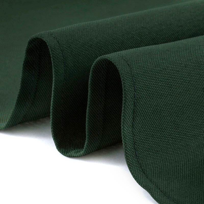 Hunter Green Polyester Cloth Dinner Napkins, 17" x 17", Set of 12