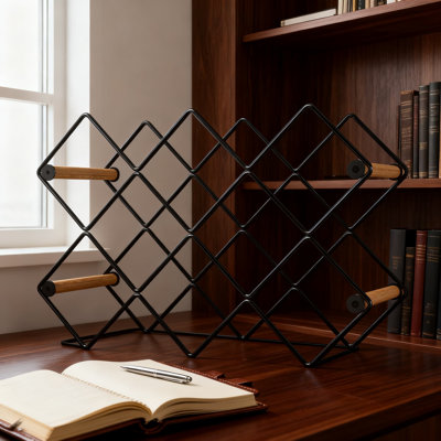 Support à vin 10 bouteilles Modern Geometric