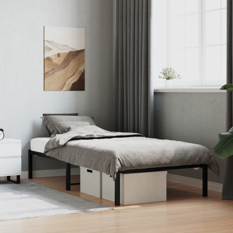 Akenside Bed, Black, Single (3')
